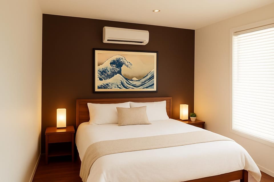 Photo of the whole room, Bedroom