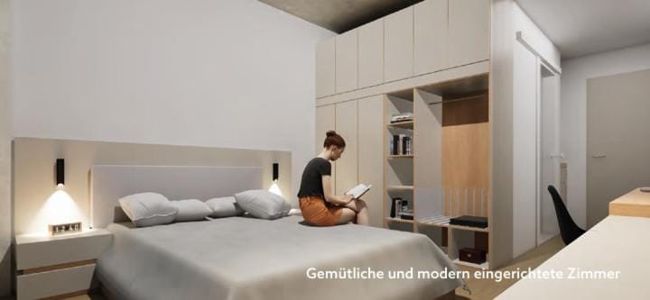 Photo of the whole room, Bedroom