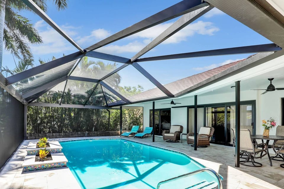 The pool is sure to beckon and why fight the urge to jump in feet first.