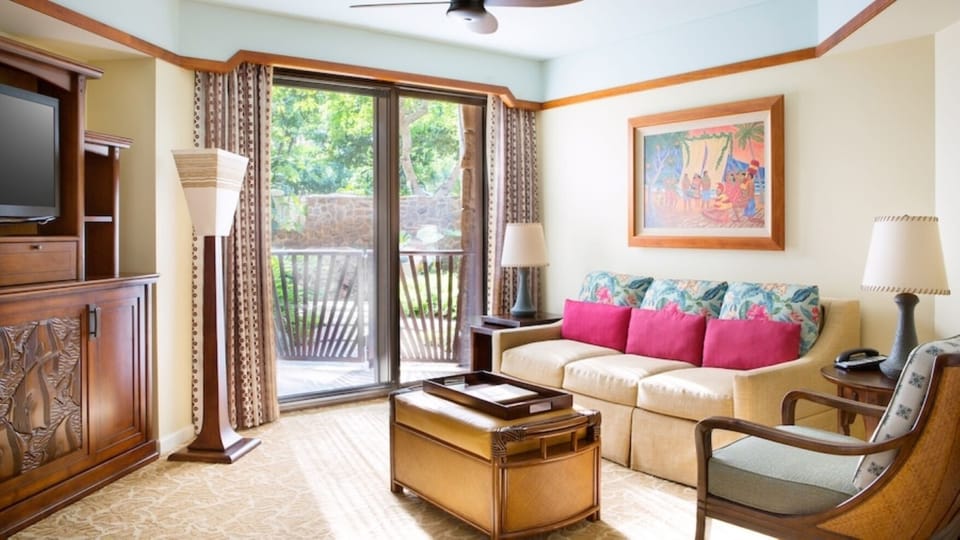 Living Area • Queen Sleeper Sofa