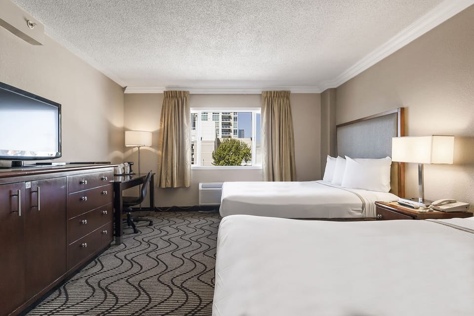 Standard Room, 2 Queen Beds (Two Queen Beds) | Desk, blackout drapes, iron/ironing board, WiFi (free)