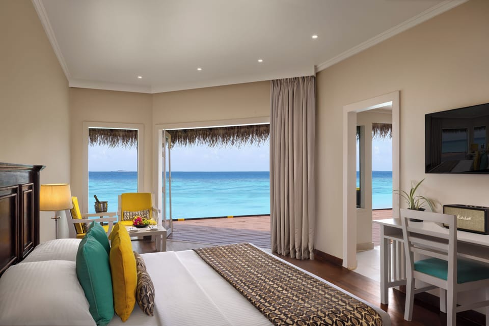 Villa (Water) | Minibar, in-room safe, desk, laptop workspace