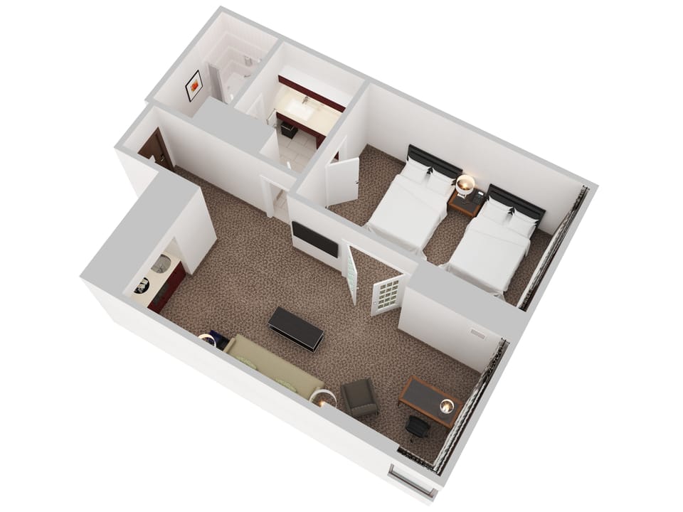 1 bedroom, premium bedding, pillowtop beds, in-room safe