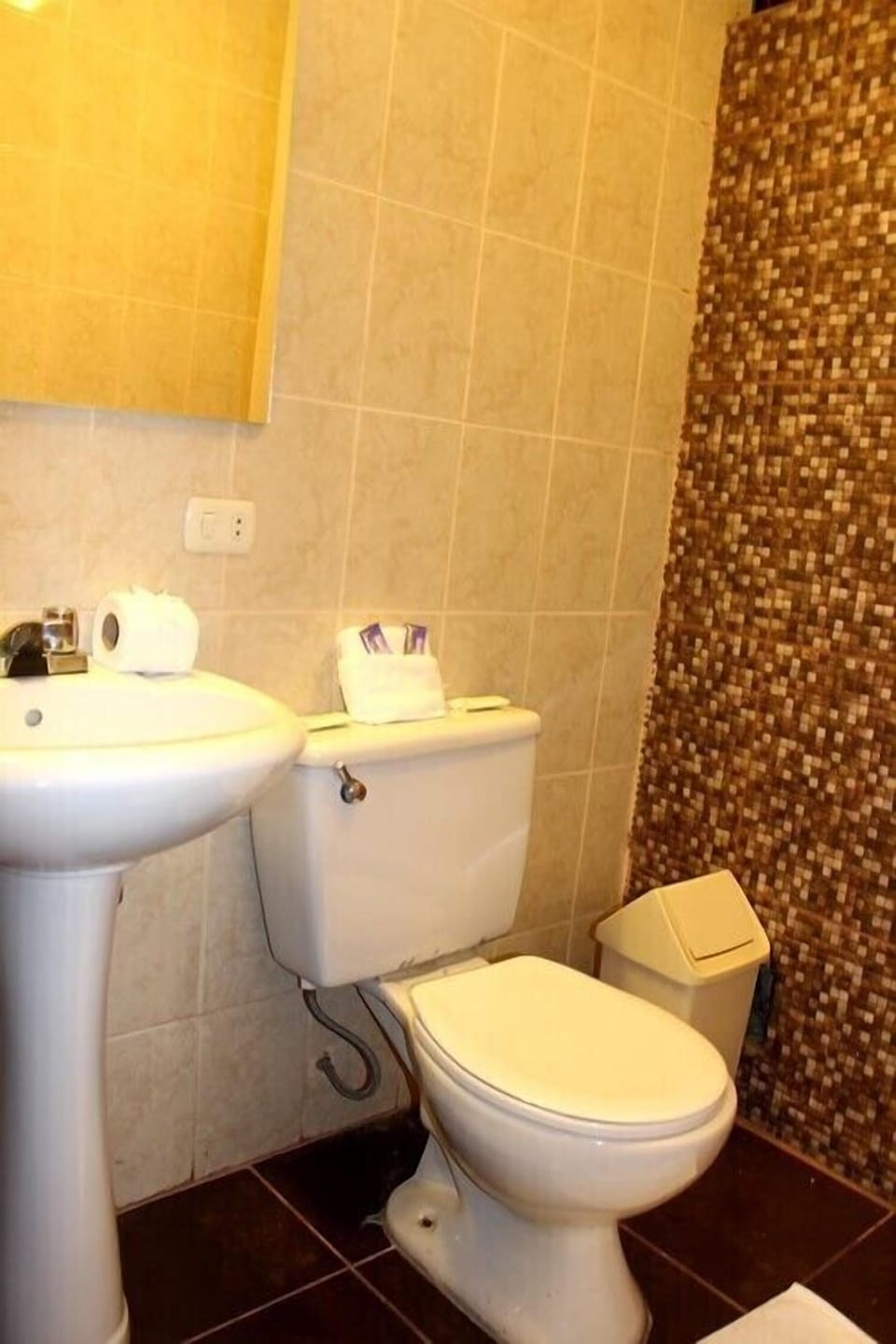 Shower, free toiletries, hair dryer (on request), towels