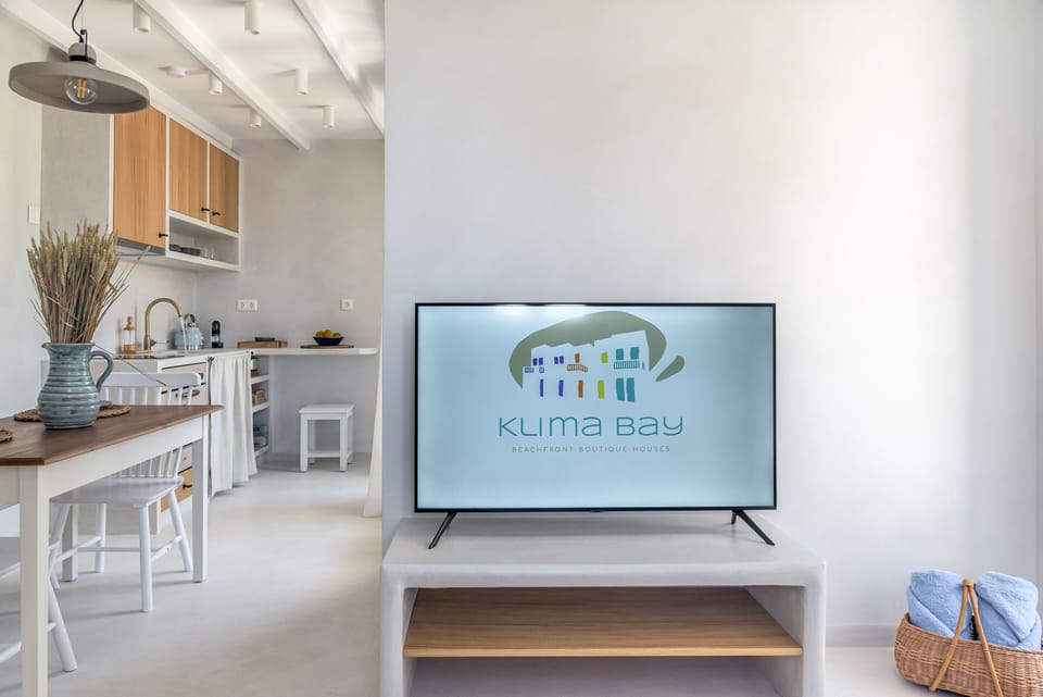 Beachfront Boutique Houses (Blue) | Living area | LCD TV