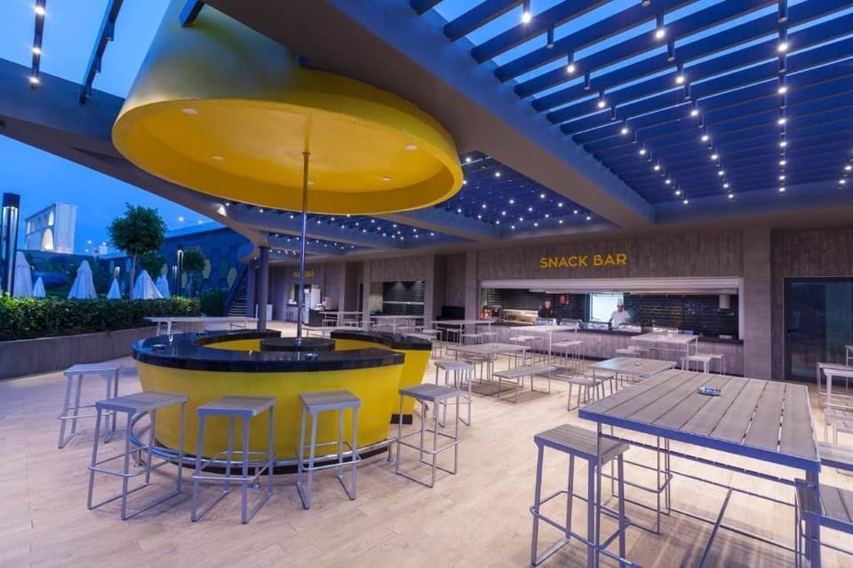 8 bars/lounges, poolside bar, beach bar