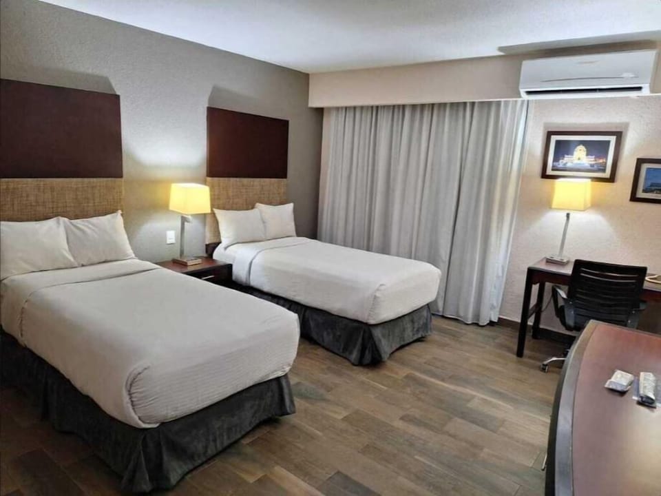 In-room safe, desk, laptop workspace, soundproofing