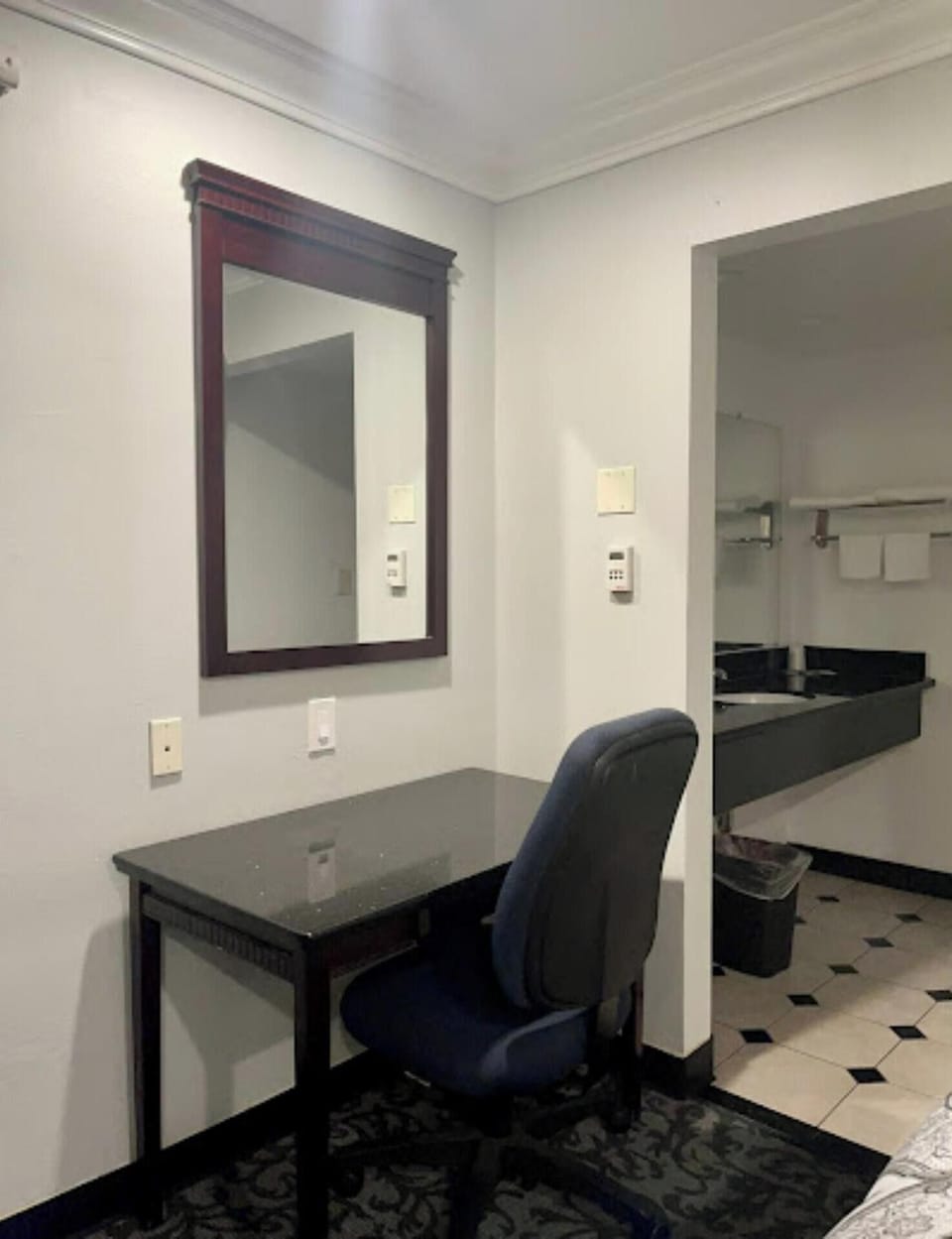 Free toiletries, hair dryer, towels