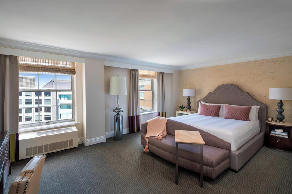 Premium bedding, pillowtop beds, in-room safe, desk