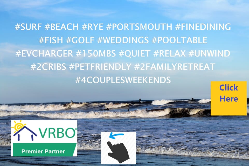 Blue Door at Rye Beach, East Coast summer and winter rental!! Rye, NH